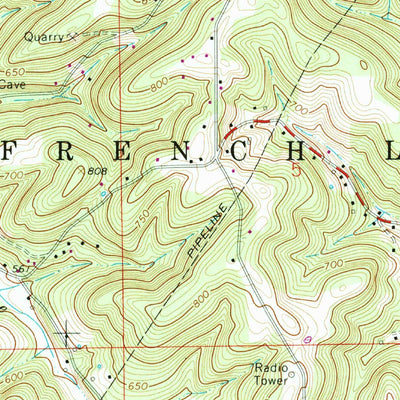 United States Geological Survey Hillham, IN (1965, 24000-Scale) digital map