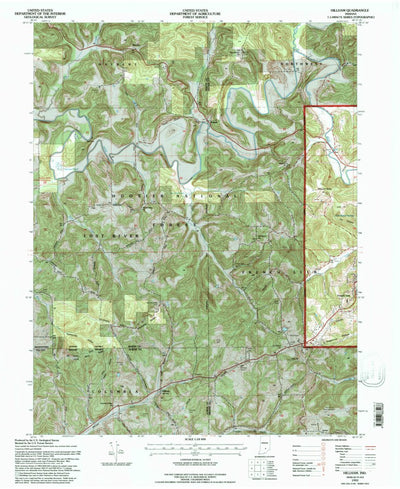 United States Geological Survey Hillham, IN (1993, 24000-Scale) digital map