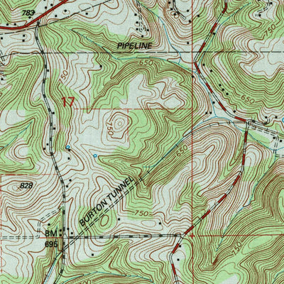United States Geological Survey Hillham, IN (1993, 24000-Scale) digital map