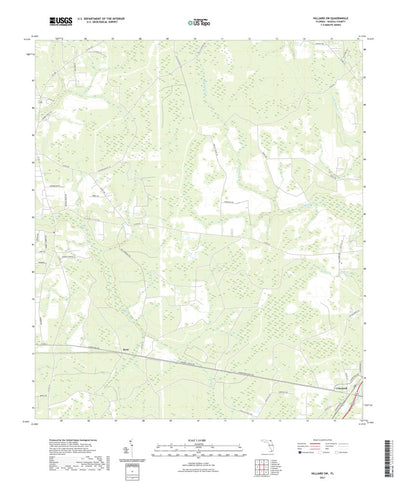United States Geological Survey Hilliard SW, FL (2021, 24000-Scale) digital map