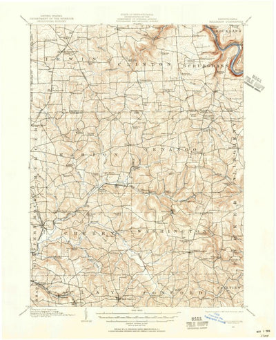 United States Geological Survey Hilliards, PA (1910, 62500-Scale) digital map
