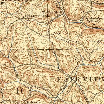 United States Geological Survey Hilliards, PA (1912, 62500-Scale) digital map