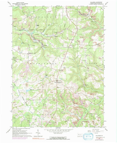 United States Geological Survey Hilliards, PA (1963, 24000-Scale) digital map