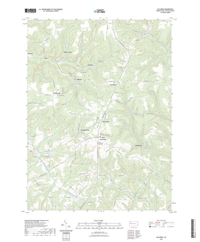 United States Geological Survey Hilliards, PA (2023, 24000-Scale) digital map