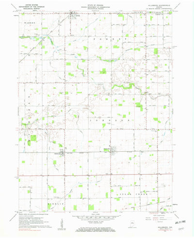 United States Geological Survey Hillisburg, IN (1961, 24000-Scale) digital map