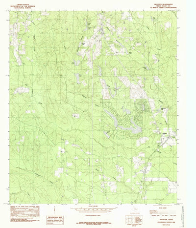 United States Geological Survey Hillister, TX (1984, 24000-Scale) digital map