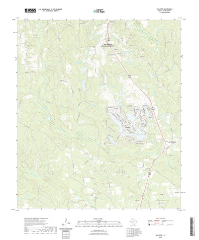 United States Geological Survey Hillister, TX (2022, 24000-Scale) digital map
