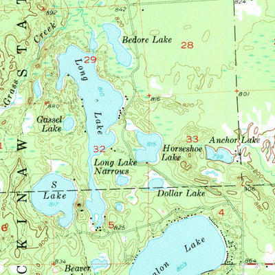 Hillman, MI (1955, 62500-Scale) Map by United States Geological Survey ...