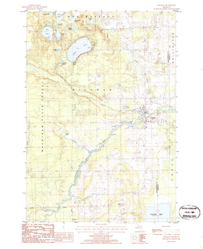 United States Geological Survey Hillman, MI (1986, 24000-Scale) digital map