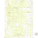 United States Geological Survey Hillman NE, MI (1986, 24000-Scale) digital map