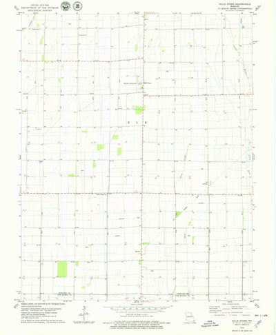 United States Geological Survey Hills Store, MO (1978, 24000-Scale) digital map