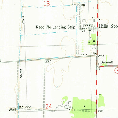 United States Geological Survey Hills Store, MO (1978, 24000-Scale) digital map