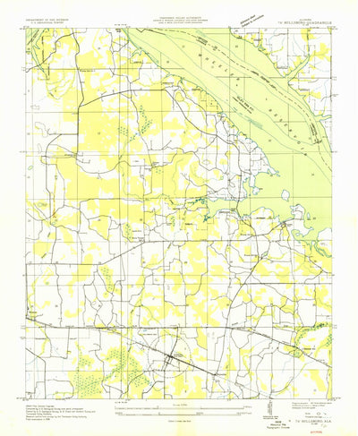 United States Geological Survey Hillsboro, AL (1936, 24000-Scale) digital map