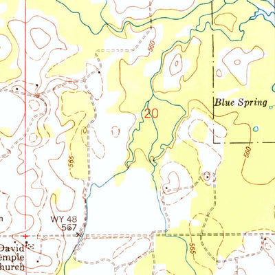 United States Geological Survey Hillsboro, AL (1948, 24000-Scale) digital map