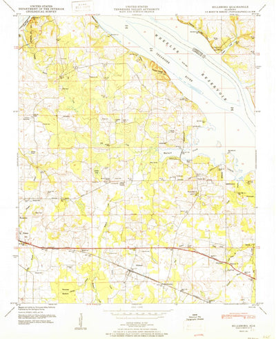 United States Geological Survey Hillsboro, AL (1951, 24000-Scale) digital map