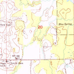United States Geological Survey Hillsboro, AL (1974, 24000-Scale) digital map
