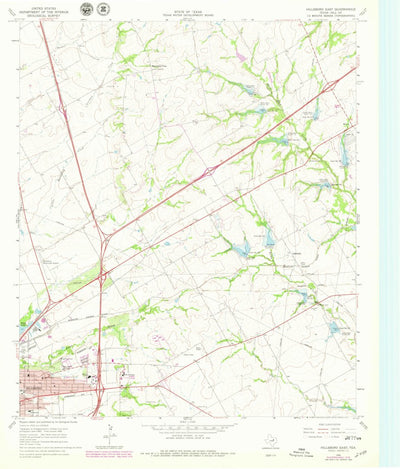 United States Geological Survey Hillsboro East, TX (1966, 24000-Scale) digital map