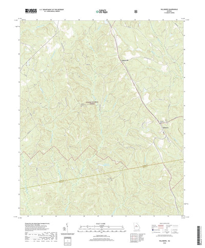 United States Geological Survey Hillsboro, GA (2020, 24000-Scale) digital map