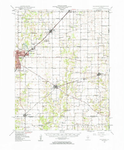 United States Geological Survey Hillsboro, IL (1947, 62500-Scale) digital map