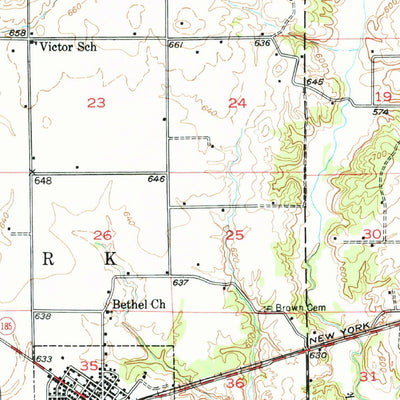 United States Geological Survey Hillsboro, IL (1947, 62500-Scale) digital map