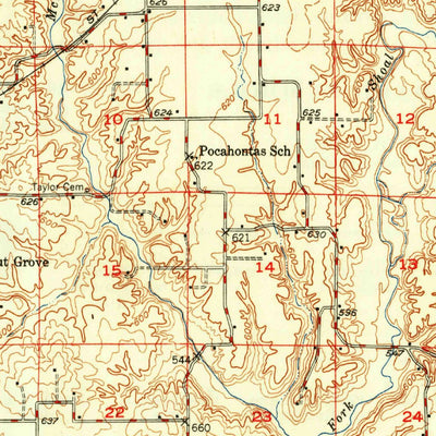 United States Geological Survey Hillsboro, IL (1949, 62500-Scale) digital map