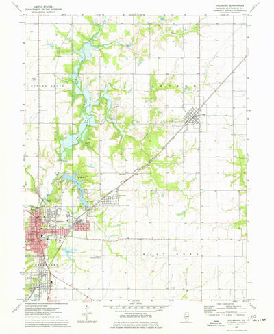 United States Geological Survey Hillsboro, IL (1974, 24000-Scale) digital map
