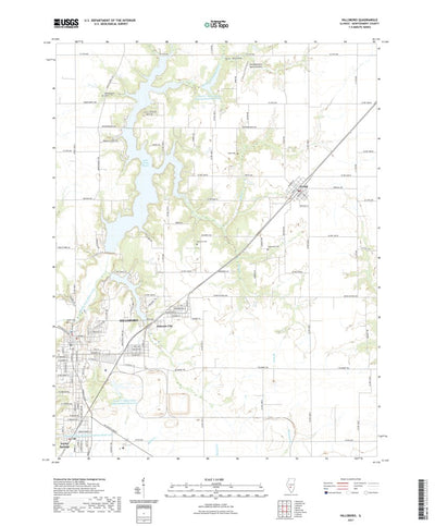 United States Geological Survey Hillsboro, IL (2021, 24000-Scale) digital map