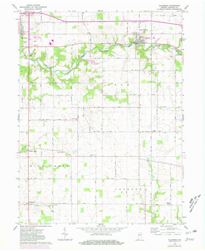 United States Geological Survey Hillsboro, IN (1962, 24000-Scale) digital map