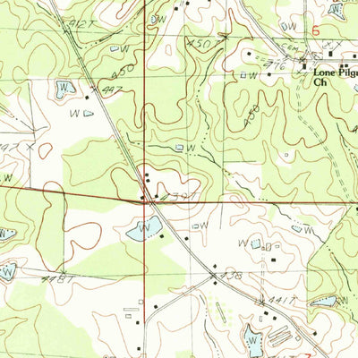 United States Geological Survey Hillsboro, MS (1982, 24000-Scale) digital map