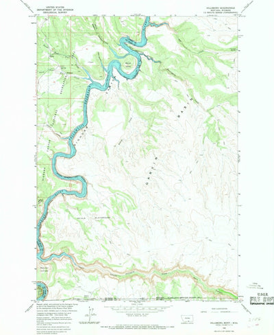 United States Geological Survey Hillsboro, MT-WY (1964, 24000-Scale) digital map