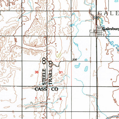 United States Geological Survey Hillsboro, ND (1985, 100000-Scale) digital map