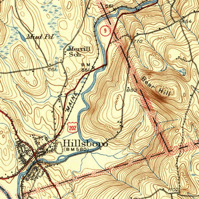 United States Geological Survey Hillsboro, NH (1929, 62500-Scale) digital map