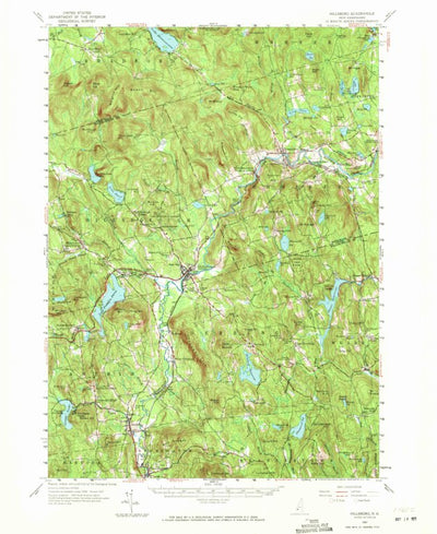 United States Geological Survey Hillsboro, NH (1957, 62500-Scale) digital map