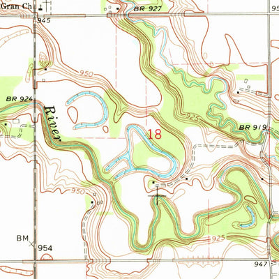United States Geological Survey Hillsboro NW, ND (1967, 24000-Scale) digital map