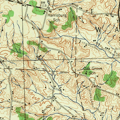 United States Geological Survey Hillsboro, OH (1944, 62500-Scale) digital map