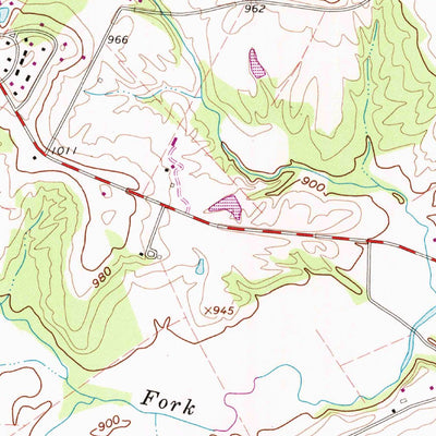 United States Geological Survey Hillsboro, OH (1961, 24000-Scale) digital map