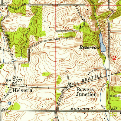 United States Geological Survey Hillsboro, OR (1954, 24000-Scale) digital map