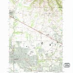 United States Geological Survey Hillsboro, OR (1990, 24000-Scale) digital map