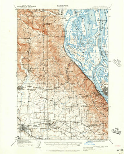 United States Geological Survey Hillsboro, OR-WA (1915, 62500-Scale) digital map