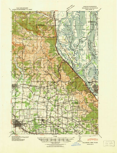 United States Geological Survey Hillsboro, OR-WA (1940, 62500-Scale) digital map