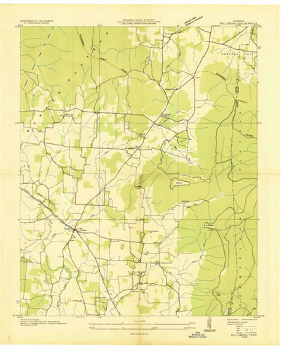 United States Geological Survey Hillsboro, TN (1936, 24000-Scale) digital map