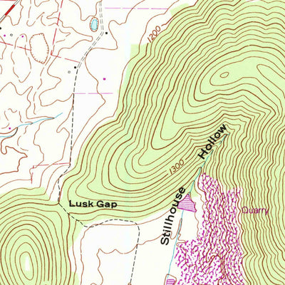 United States Geological Survey Hillsboro, TN (1953, 24000-Scale) digital map