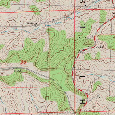 United States Geological Survey Hillsboro, WI (1983, 24000-Scale) digital map