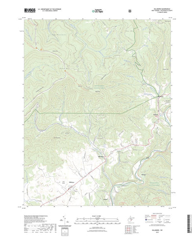 United States Geological Survey Hillsboro, WV (2023, 24000-Scale) digital map