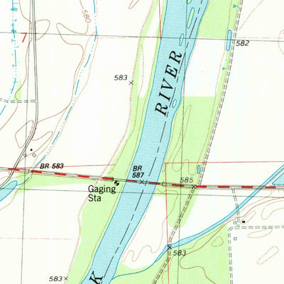 United States Geological Survey Hillsdale, IL (1982, 24000-Scale) digital map