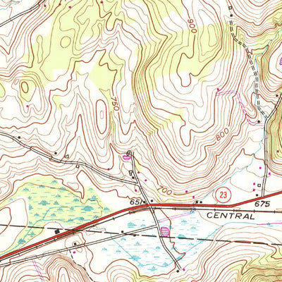 United States Geological Survey Hillsdale, NY (1953, 24000-Scale) digital map