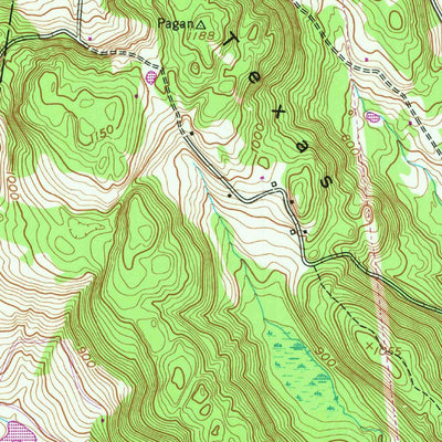 United States Geological Survey Hillsdale, NY (1980, 24000-Scale) digital map