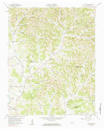 United States Geological Survey Hillsdale, TN (1959, 24000-Scale) digital map