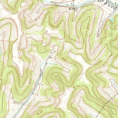 United States Geological Survey Hillsdale, TN (1959, 24000-Scale) digital map