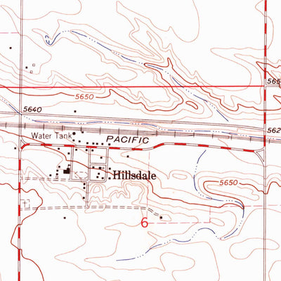 United States Geological Survey Hillsdale, WY (1963, 24000-Scale) digital map